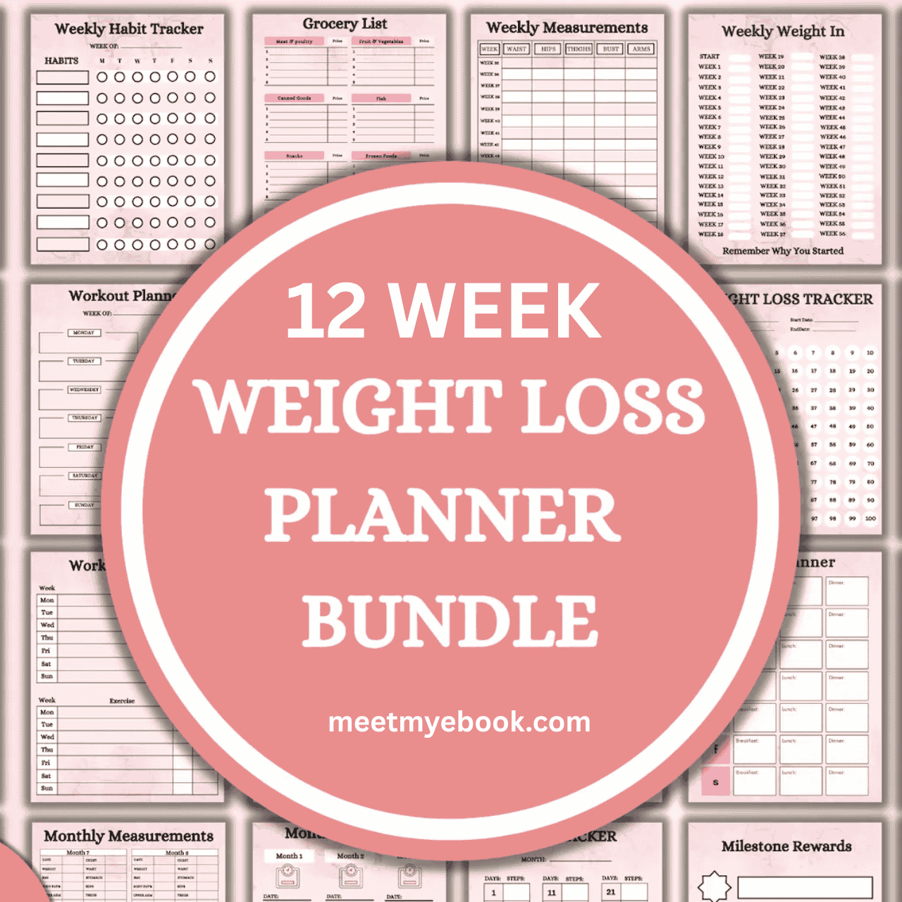 12 week weight loss planner